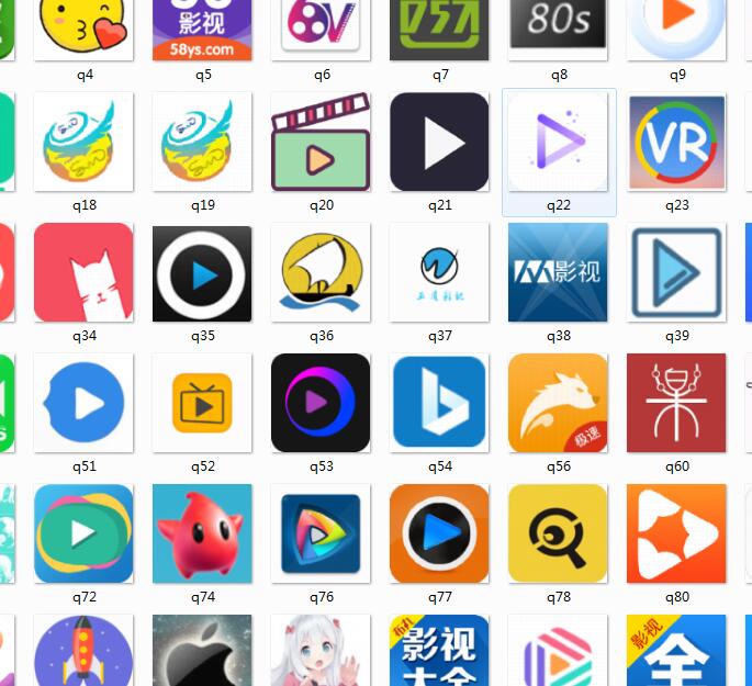 app图标大全 影视app启动图标 高清app启动图标